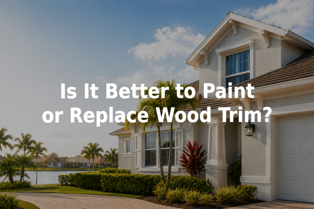 Is it better to paint or replace wood trim?